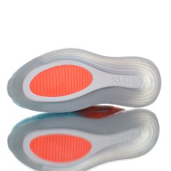 Gray and Orange Nike Shox